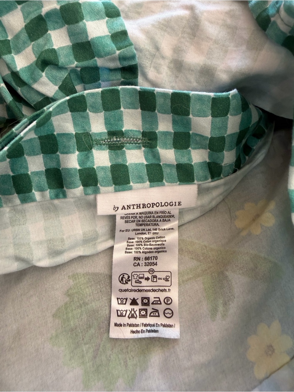 Anthropologie 100% Organic Cotton Sateen Printed King Size Duvet Cover + Shams - Picture 9 of 12